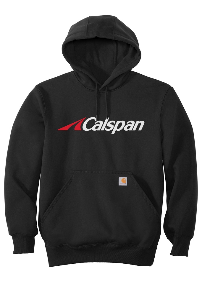 Calspan Carhartt Rain Defender Paxton Heavyweight Hooded Sweatshirt  (Small, Black)