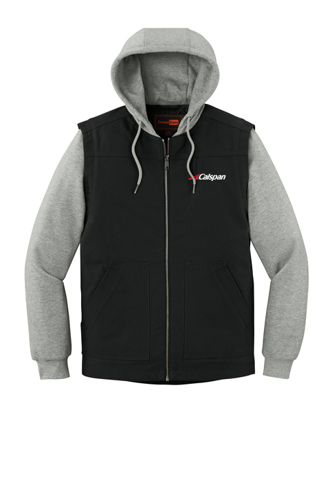 Calspan CornerStone® Duck Fleece Full-Zip Hooded Jacket